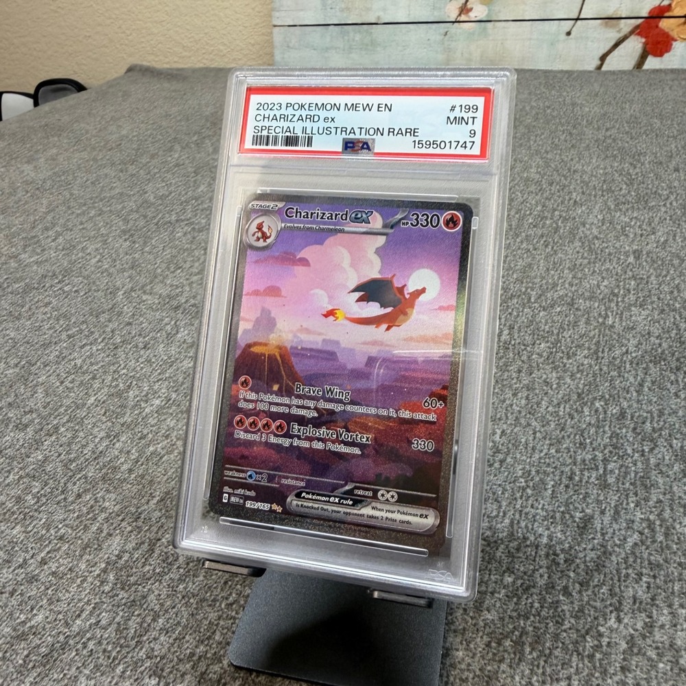 2023 Pokemon 151 Charizard ex Special Illustration Rare 199/165 PSA 9 Mint